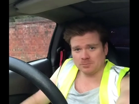 Straight British Builder Wanks In Car Dogging In Essex