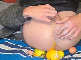 Egg Accidentally Breaks Inside My Ass ! Hardcore Food Play And Rosebudding ! - Teaser Video