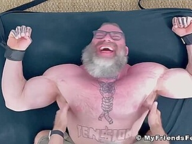 Bound Bearded Stud Tormented Hardcore
