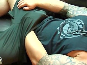 Muscle Bull Solo Jerk Off & Cum