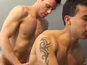 Dark-haired Guys Enjoy Their Doggy-style Fucking