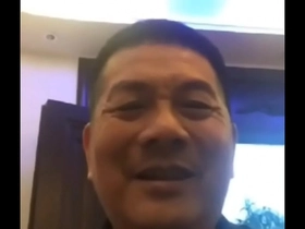 Handsome Asian daddy big load